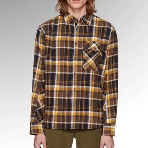 Rag & Bone Brown Engineered Plaid Shirt